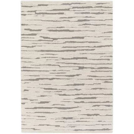 Filly - Tappeto bianco naturale e grigio, 160 X 230