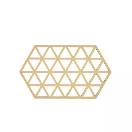 Triangles - sottopentola in silicone color sabbia