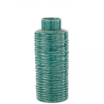 Lini - vaso alto azzurro in ceramica, 45 cm