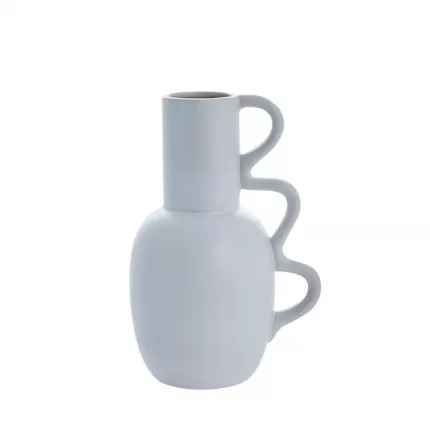 Suselle - Vaso anfora bianco in ceramica