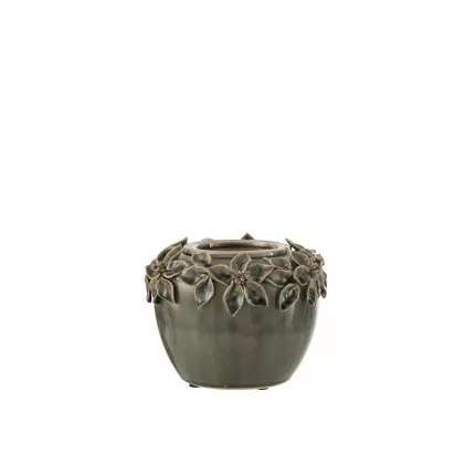 Florai S - portavaso in ceramica grigio piccolo