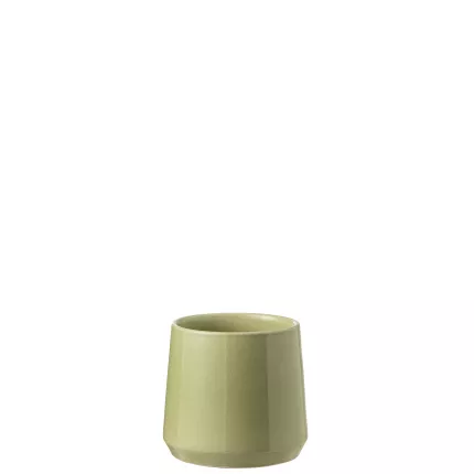 Round S - portavaso  rotondo in ceramica verde piccolo