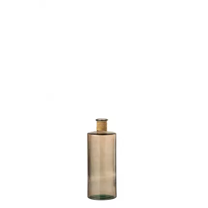 Safari - vaso bottiglia in vetro marrone chiaro, piccolo