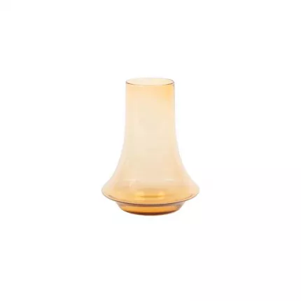 Spinn - vaso in vetro soffiato giallo ambra chiaro