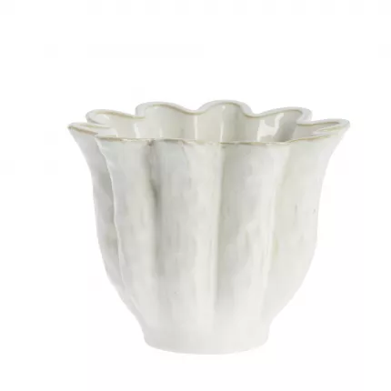 Vielle - porta vaso in ceramica, bianco